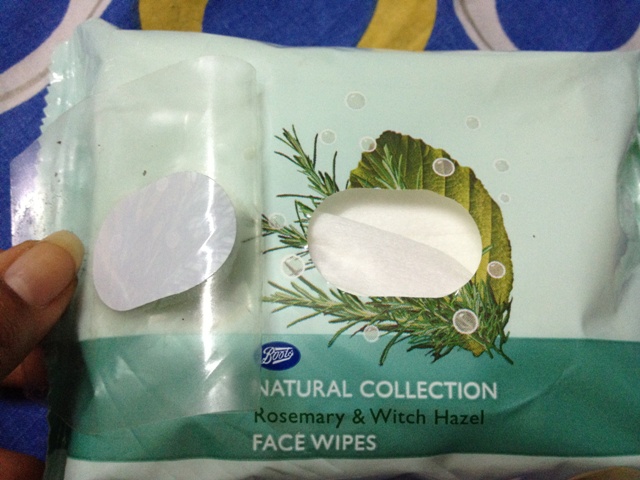 Boots Natural Collection Rosemary & Witch Hazel Facial Wipes (2)
