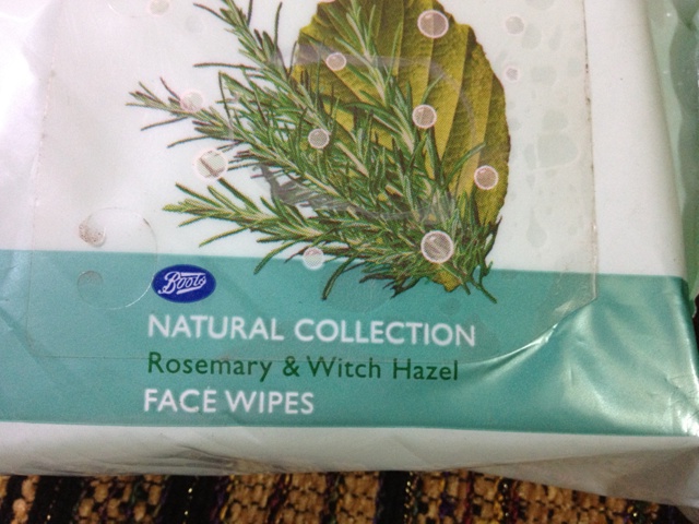 Boots Natural Collection Rosemary & Witch Hazel Facial Wipes (4)