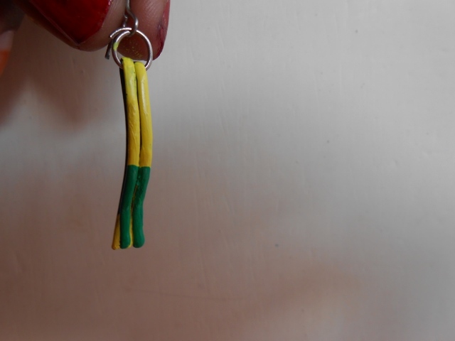 Colorful earrings using hair pins Do it Yourself (8)