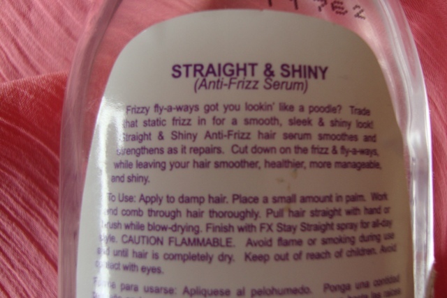 FX Straight and Shiny Anti-frizz Hair Serum (3)