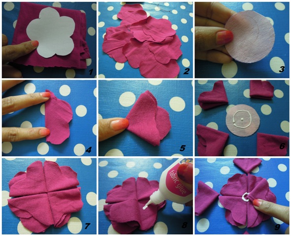 Make your own Fluffy Flower Brooch DIY (4)