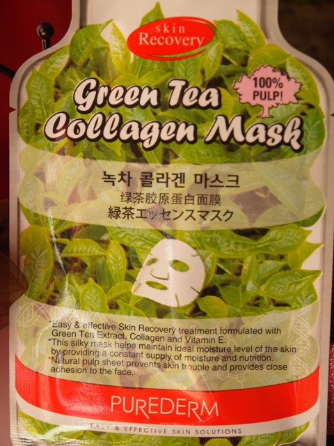 Purederm Green Tea Collagen Mask  2