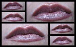 violet lipstick