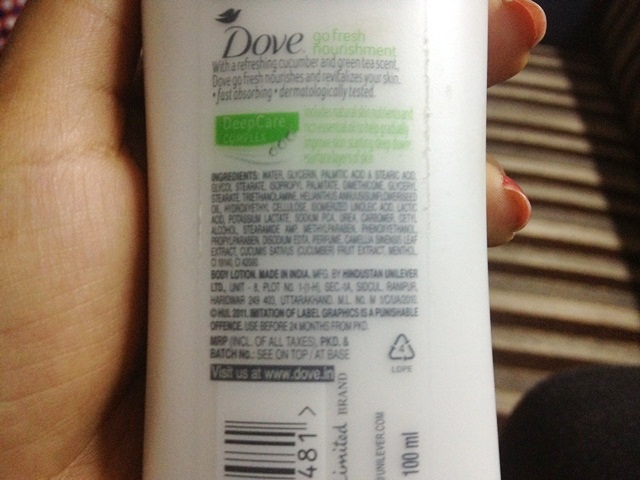 Dove Go Fresh Nourishment Body Lotion (12)