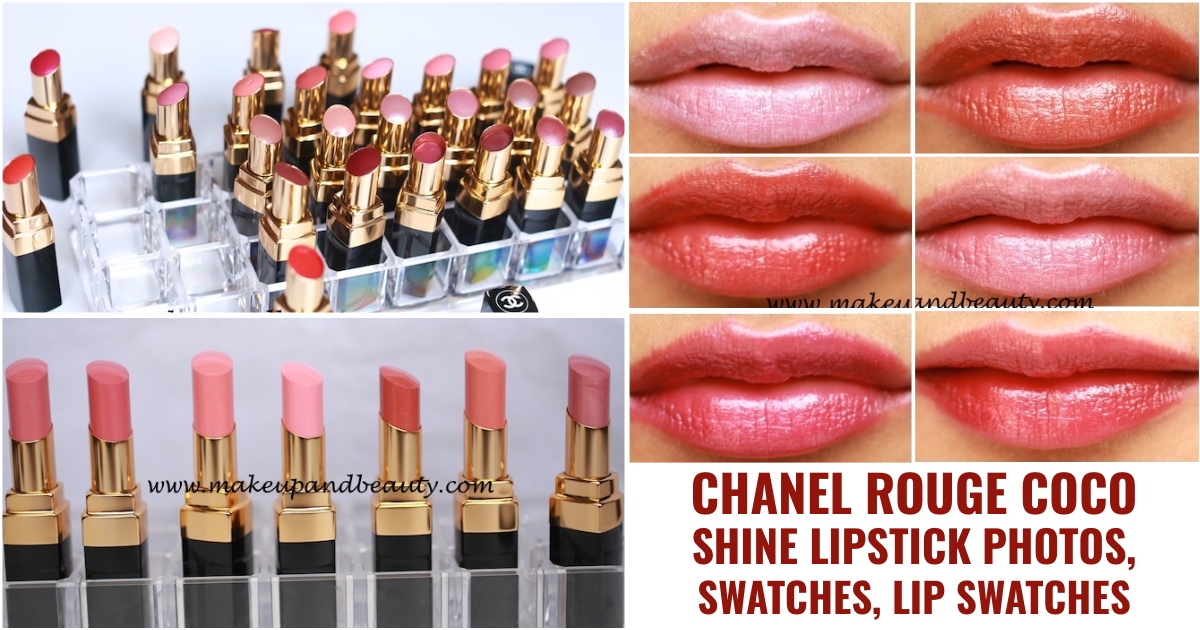 Evaluación Llevar instinto Chanel Rouge Coco Shine Lipstick Photos, Swatches, Lip Swatches