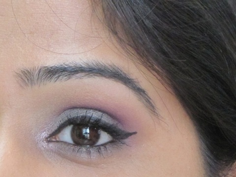 Grey Purple Eye Makeup Look Tutorial