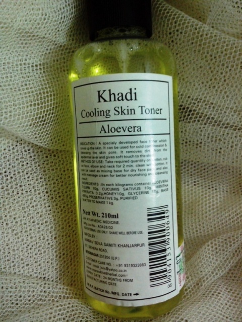 Khadi Cooling Skin Toner Aloe Vera