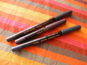 Kryolan Ikonic Gel Liner Pencil: Violet Gem, Black Spark and Navy