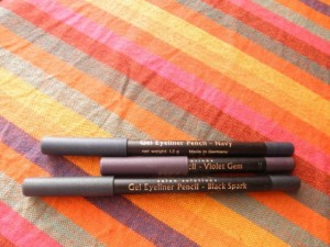 Kryolan Ikonic Gel Liner Pencil: Violet Gem, Black Spark and Navy 3