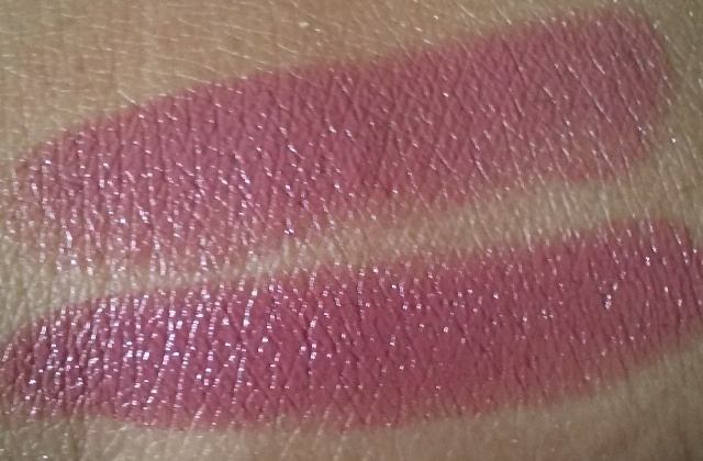 Lakme Nine to Five Lipstick - Bella Rose Swatches