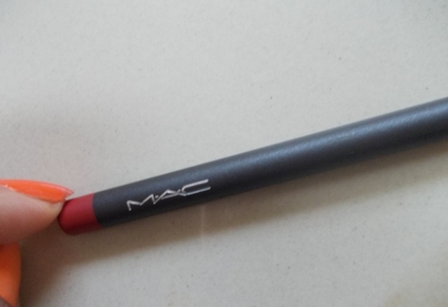 mac brick lip liner swatch