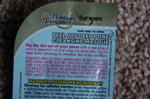 Montagne Jeunesse Peel off Deep Pore Cleansing Masque for Men (5)