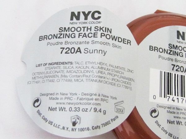 NYC Smooth Skin Bronzing Face Powder In Sunny 3