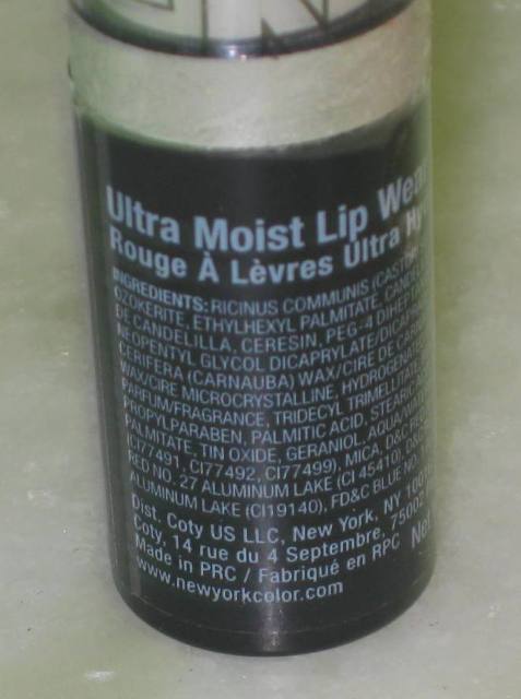 NYC Ultra Moist Lipwear - Ruby (3)