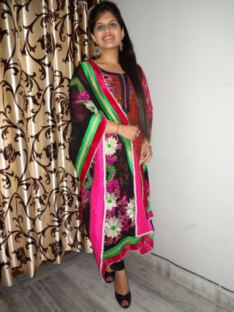 Outfit of the day Heavy Dupatta Suit (10)