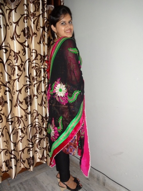 Outfit of the day Heavy Dupatta Suit (9)