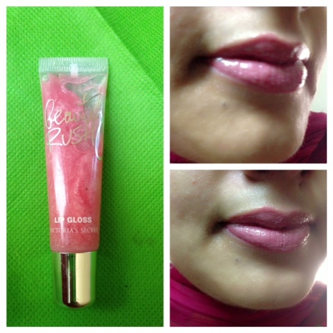 Victoria’s Secret Beauty Rush Lip gloss Strawberry Fizz swatch