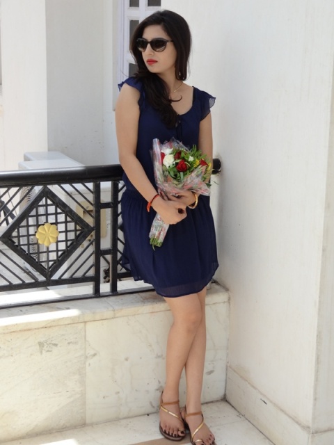 Zara Blue Dress 8