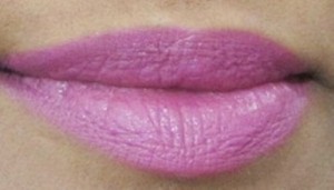 blue pink lipstick