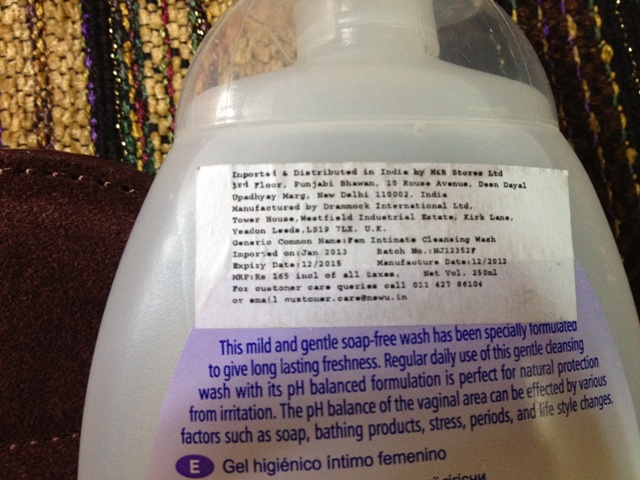 Beauty Formulas Intimate Cleansing Wash - Original  ingredients