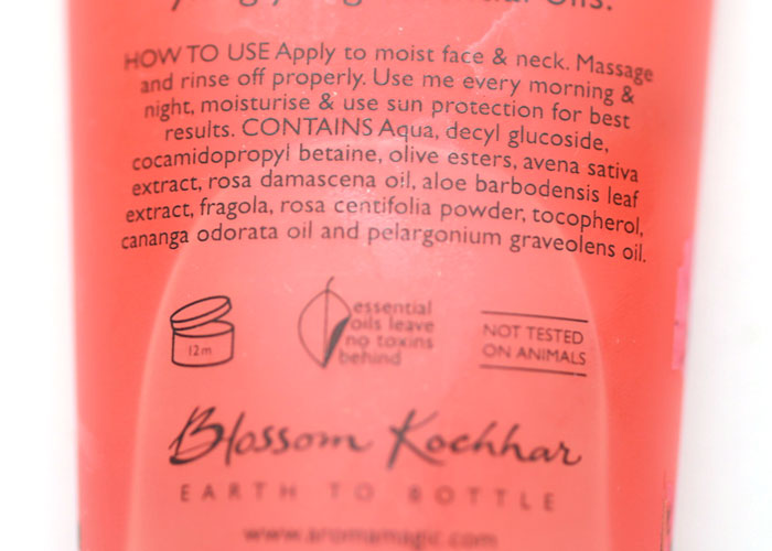 aromamagic strawberry facewash ingredients