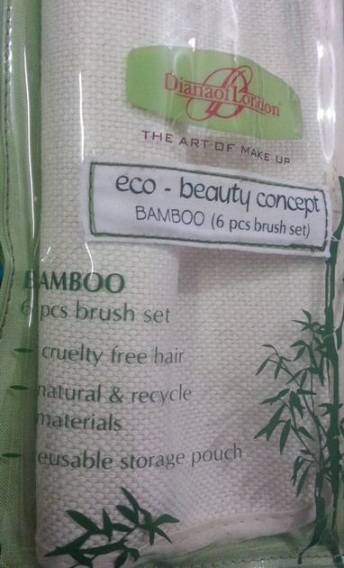 Diana of London Eco-Beauty Concept Bamboo 6 Piece Brush Set 2