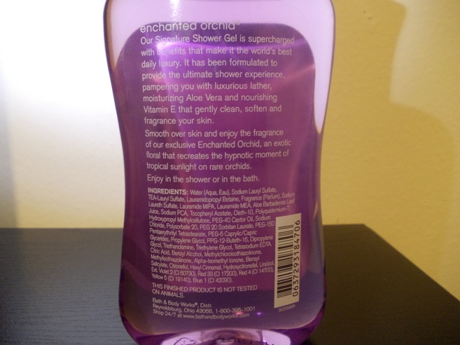 Enchanted Orchid Shower Gel 2