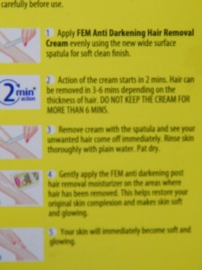 Fem Anti Darkening Hair Removal Cream (3)