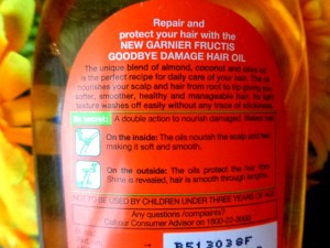 Garnier Fructis Goodbye Damage Strengthening Hair Oil (3)