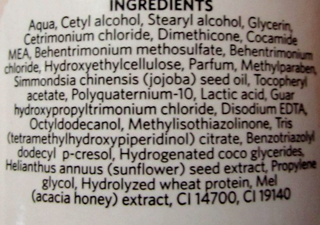 Ingredients hair mask