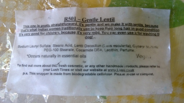 Lush Gentil Lentil Shampoo Bar (6)