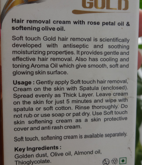 Nature's Essence Soft Touch Gold Hair Removal Cream