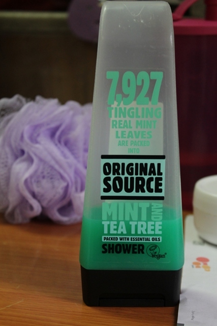 Original Source mint and Tea tree Bodywash