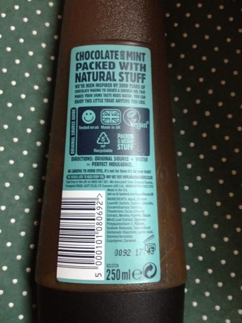 Original Source Chocolate and Mint Shower Gel  (6)