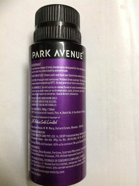 stroomkring schuifelen Verplaatsing Park Avenue Storm Deodorant Review