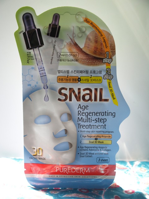 Purederm Snail Age Regenerating Multi-Step Treatment 3D Mask 