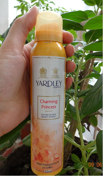 Yardley+Charming+Princess+Refreshing+Body+Spray+Review