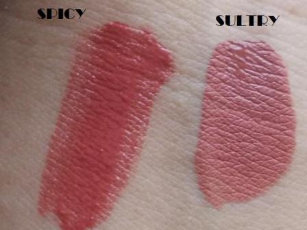 maxfactor lipfinity spicy & sultry swatches
