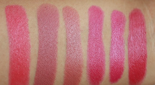 pink lipstick swatch
