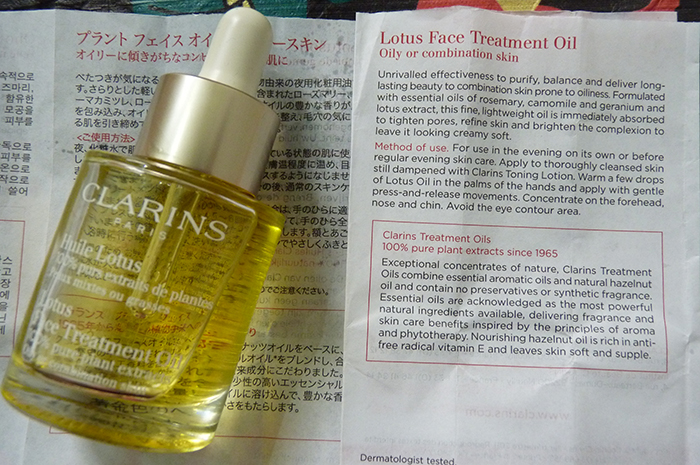 Clarins Lotus Face Treatment Oil 4