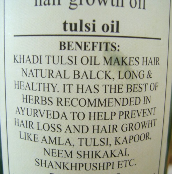 Khadi Tulsi Hair Oil 2
