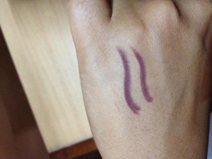Lakme Perfect Definition Lip LIner Cocoa Fudge swatches