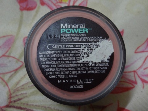 Maybelline Mineral Power Blush in Gentle Pink 2