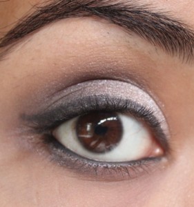 Metallics Silver & Purple Grey Smokey Eye Makeup Tutorial (11)