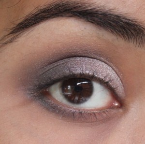 Metallics Silver & Purple Grey Smokey Eye Makeup Tutorial (9)