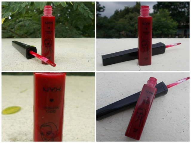 NYX Brush On Gloss- Red Lips 1