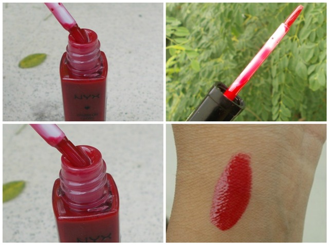 NYX Brush On Gloss- Red Lips swatches