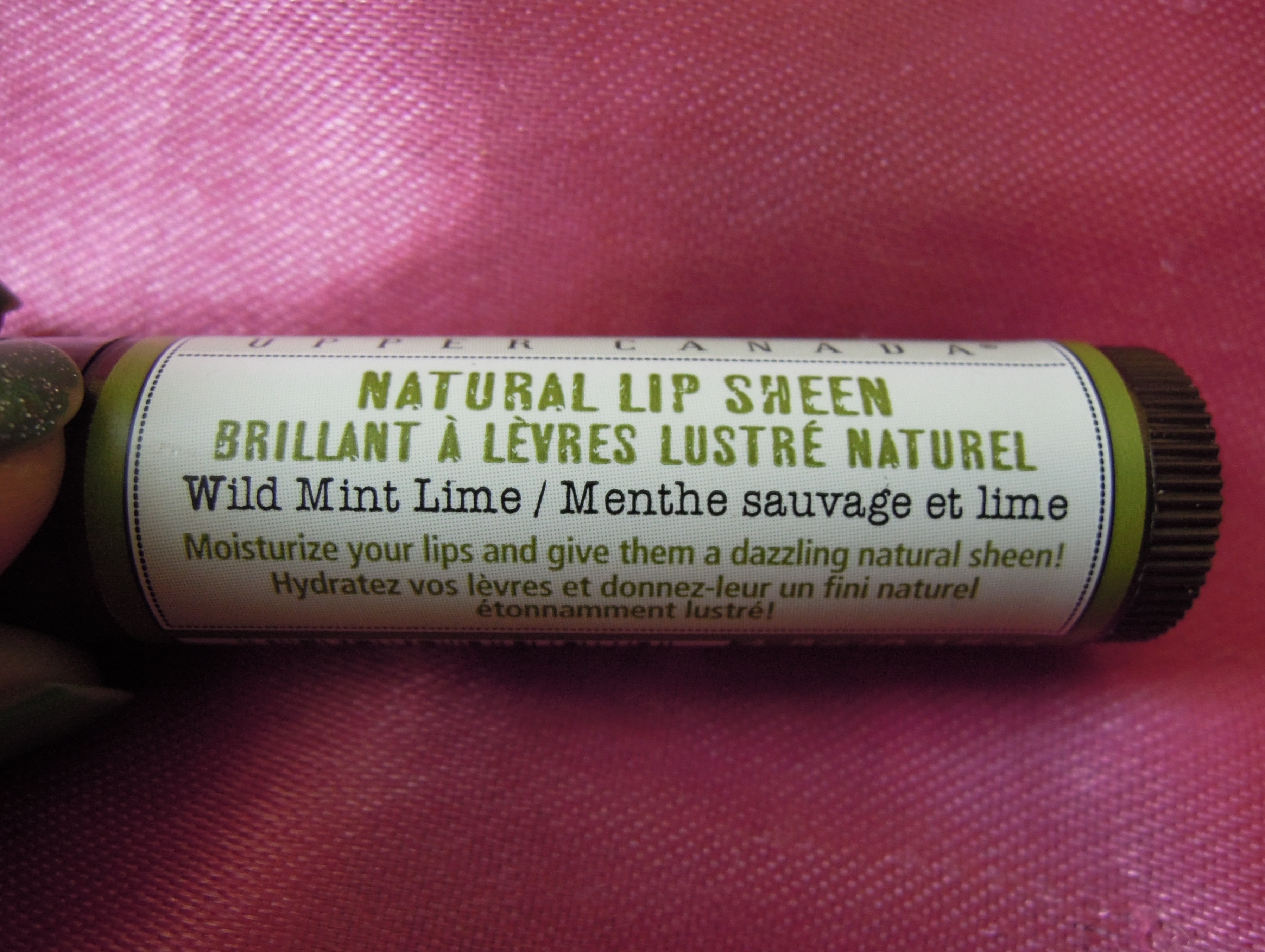 Naturally Upper Canada Natural Lip Sheen – Wild Mint Lime  (2)