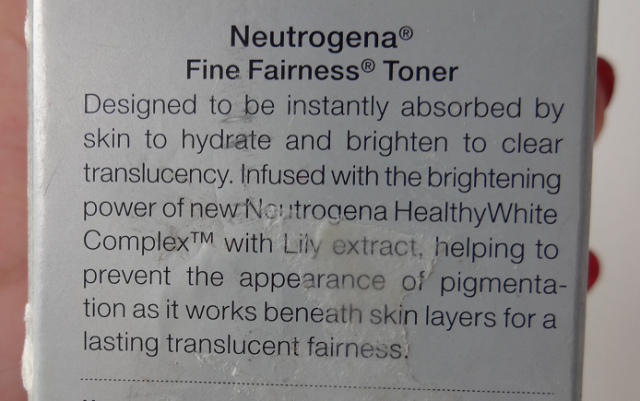 Neutrogena Fine Fairness Toner  (4)