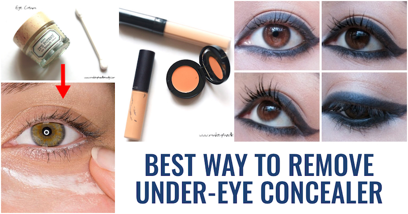 Remove under eye concealer